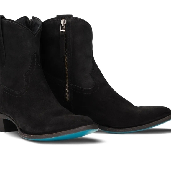 Lane boots Shoes - Lane Plain Jane Black Suede Ankle Boots